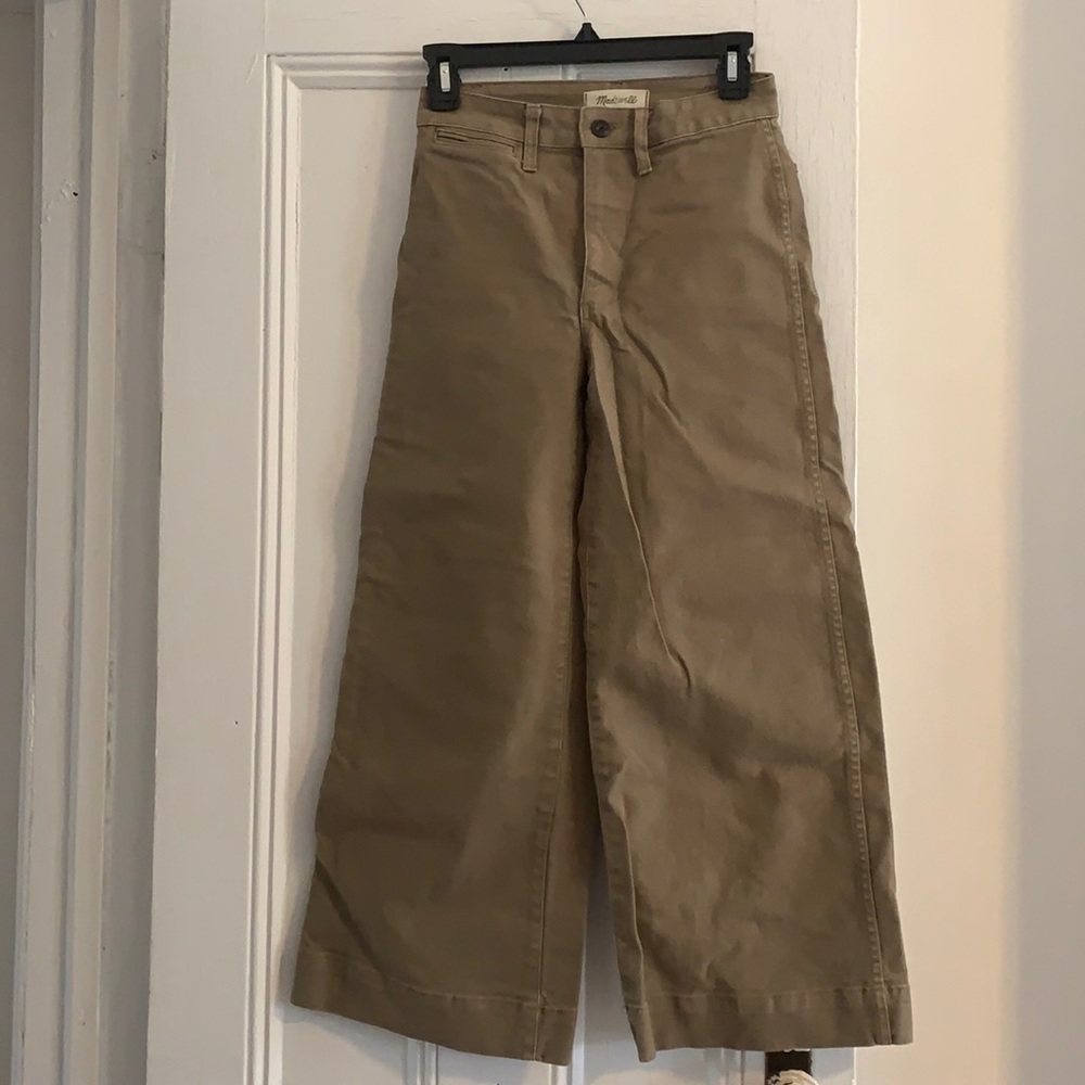 Madewell emmett wide-leg crop pants